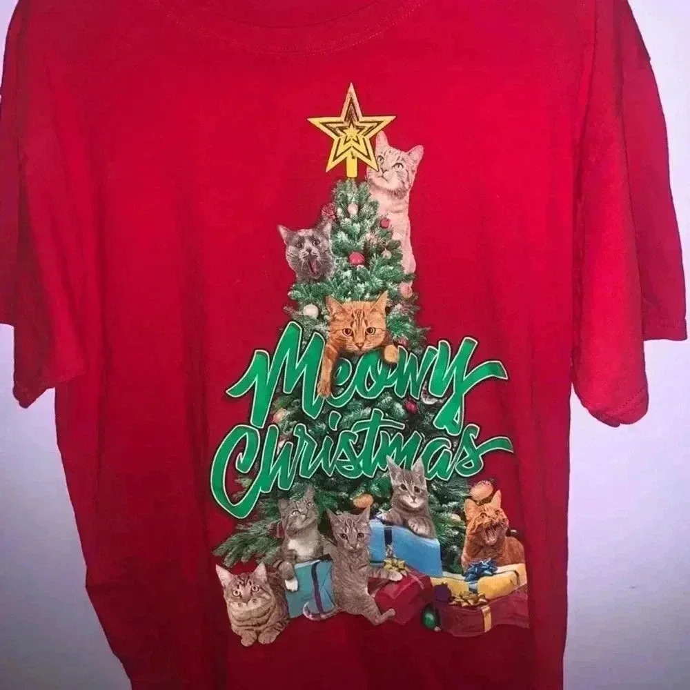 Meowy Christmas Shirt